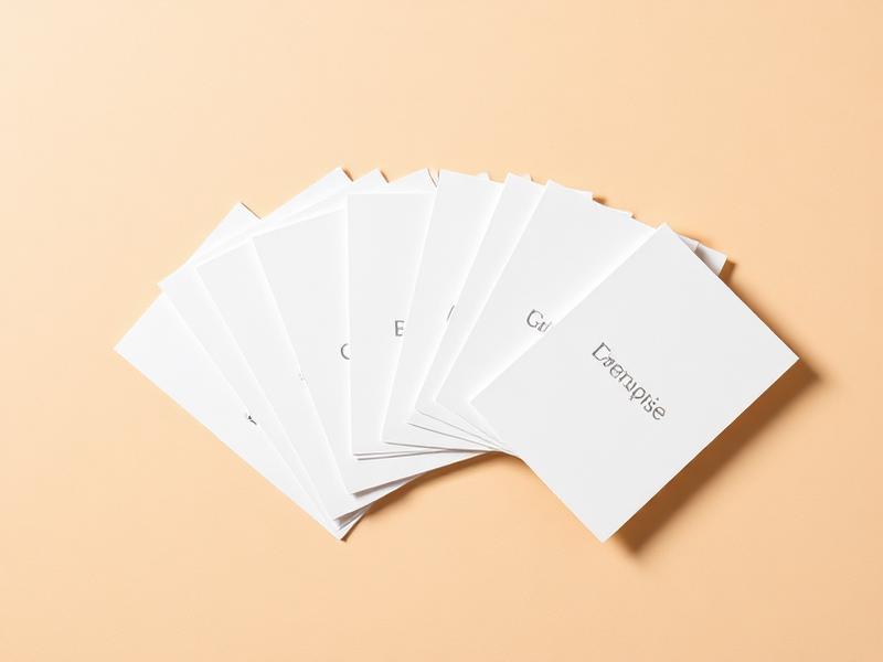 Business cards and brochures
